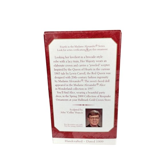 Hallmark Keepsake Ornaments Madame Alexander Red Queen Alice in Wonderland 1999 - Picture 11 of 14